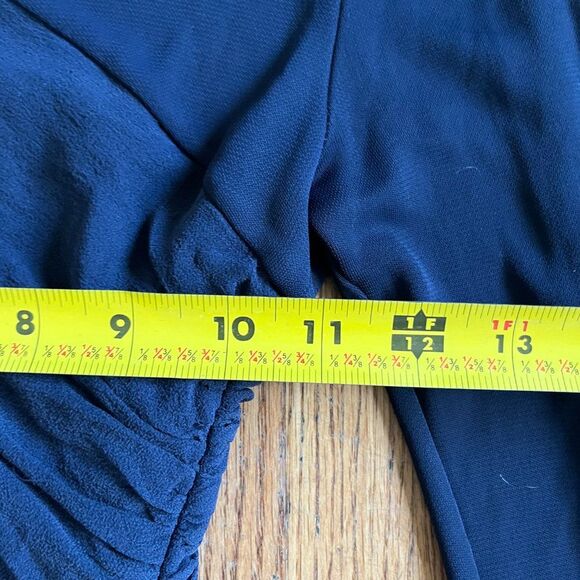 ALICE + OLIVIA Blue BodyCon Wrap Silk Goddess Dress MSRP $396 Women's Size Small - Picture 9 of 10